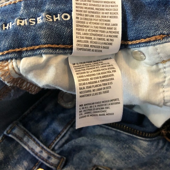 American Eagle Outfitters High Rise Shortie Super Stretch Size 0 - Picture 12 of 12